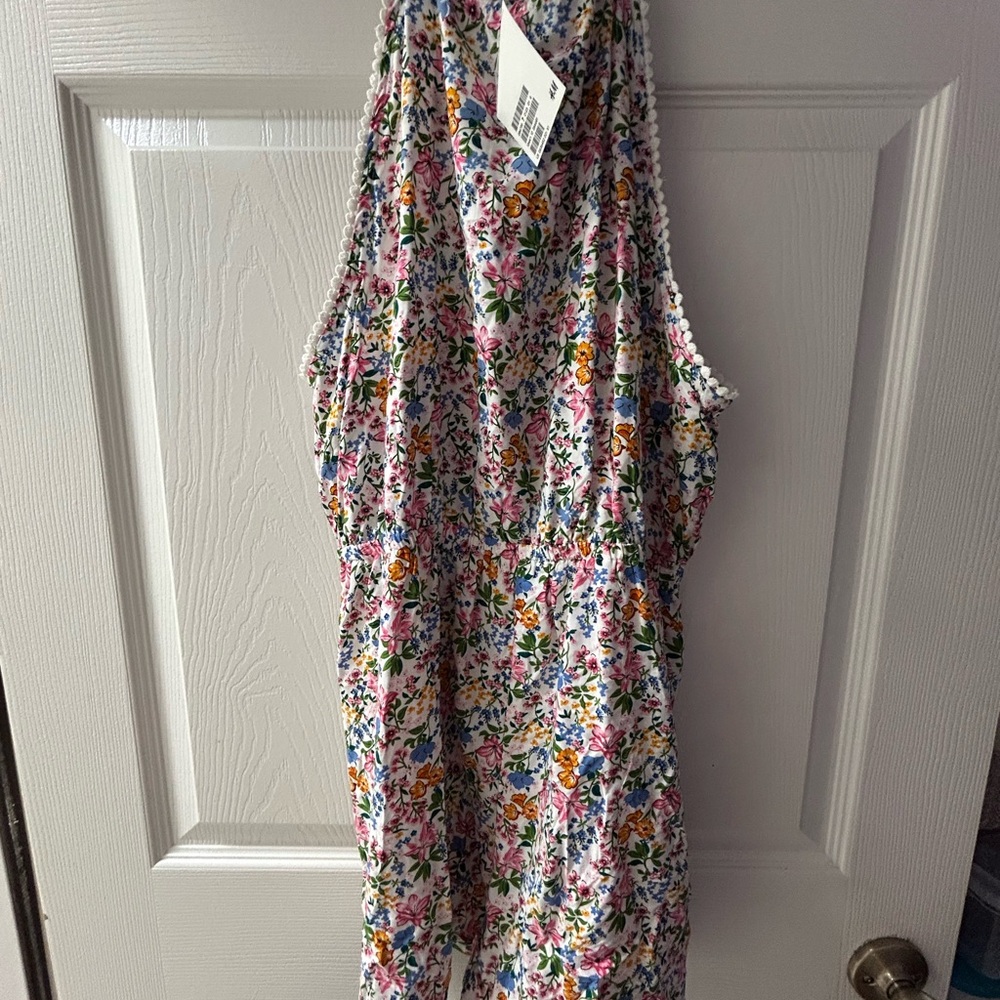 H&M Floral Sleeveless Romper